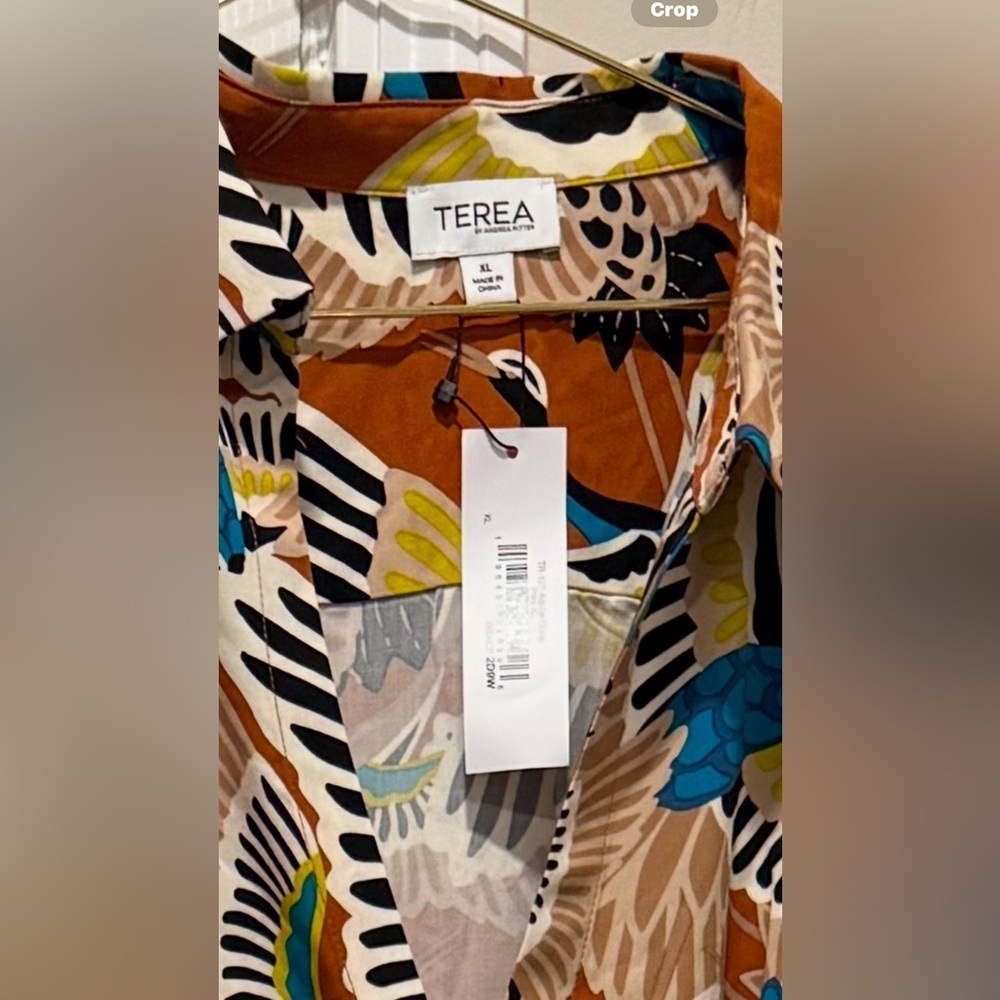 TEREA Women's Raina Draped Crossover Maxi Dress Sz XL - Picture 10 of 10